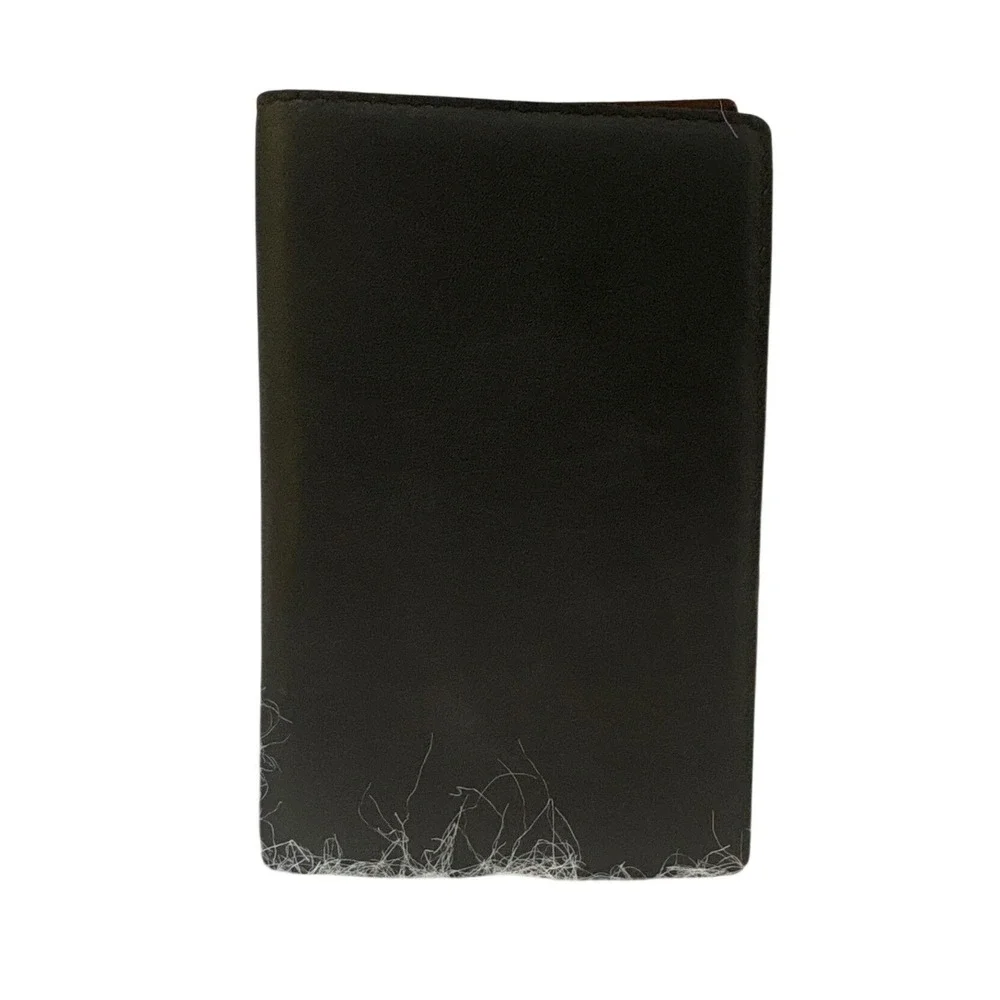 The‎ Limited Vintage Black Leather Pocket Organizer Address Book Memo Made Italy